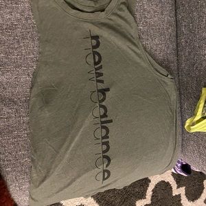 Worn twice: New Balance olive green workout tank